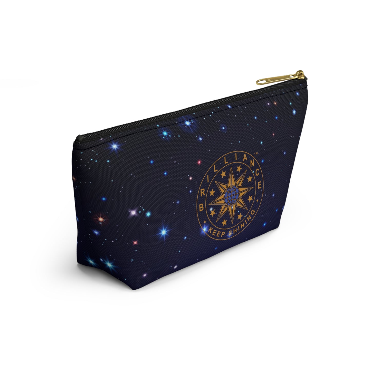Brilliance Accessory Pouch w/ T-bottom At An Angle View