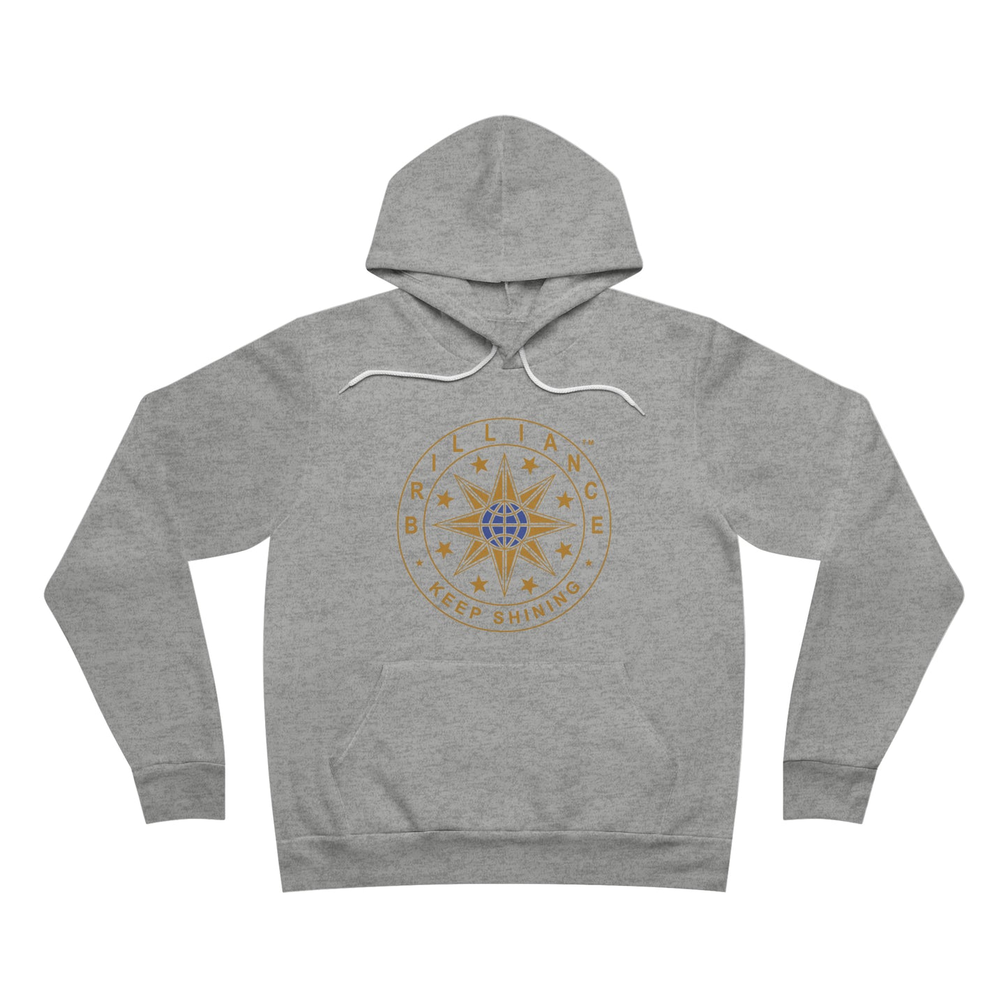Brilliance Adult Fleece Pullover Hoodie Athletic Heather Front