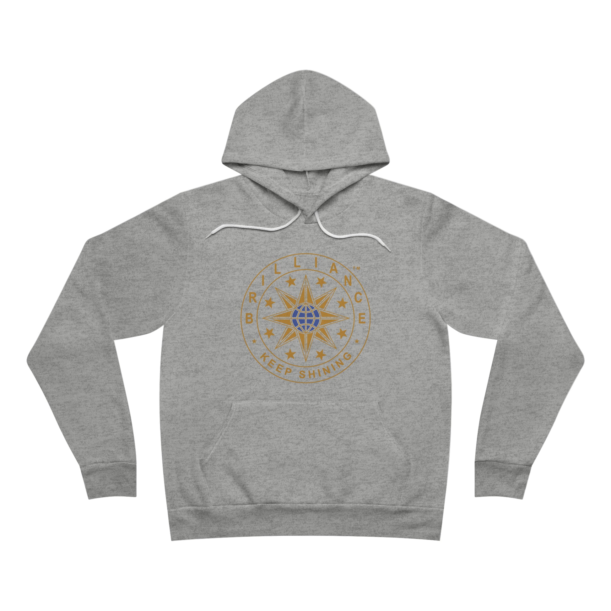 Brilliance Adult Fleece Pullover Hoodie Athletic Heather Front