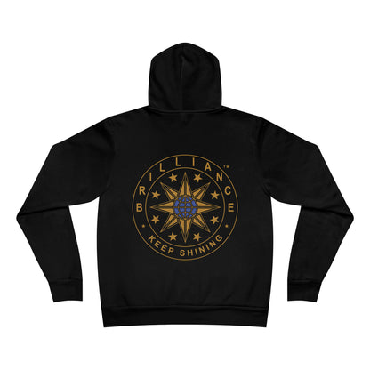 Brilliance Adult Fleece Pullover Hoodie Black Back