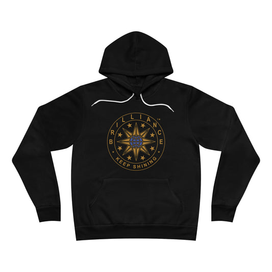 Brilliance Adult Fleece Pullover Hoodie Black Front