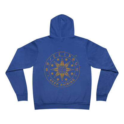 Brilliance Adult Fleece Pullover Hoodie Blue Back