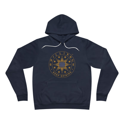 Brilliance Adult Fleece Pullover Hoodie Navy Front