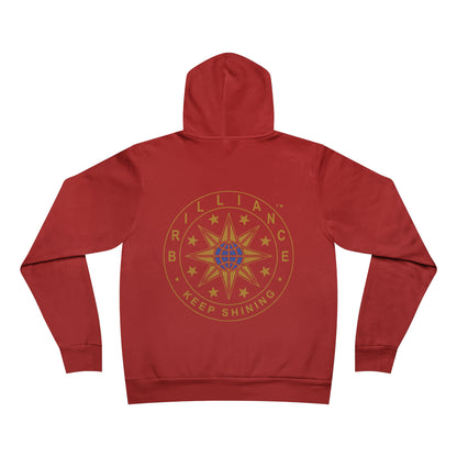 Brilliance Adult Fleece Pullover Hoodie Red Back