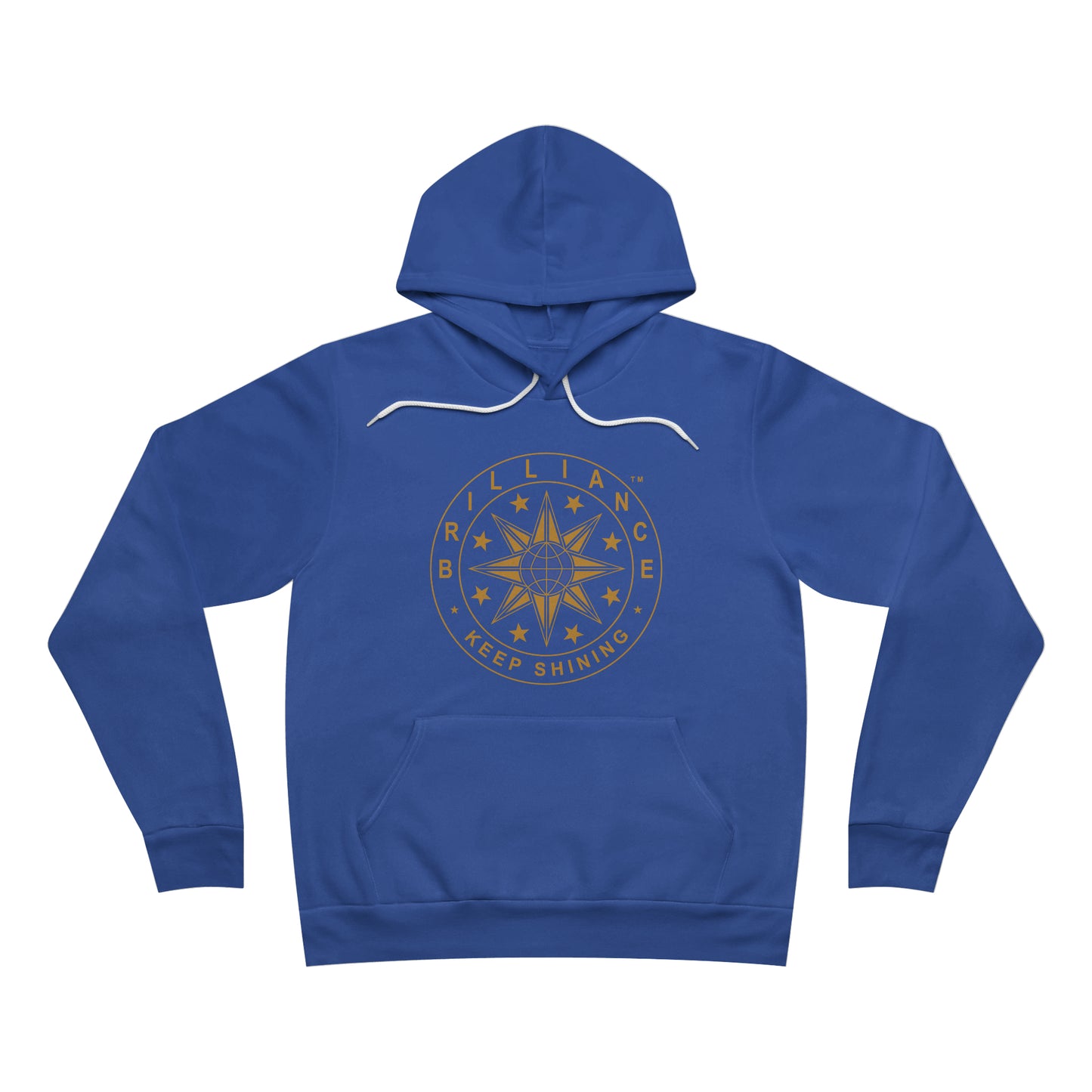 Brilliance Adult Fleece Pullover Hoodie Royal Blue Front