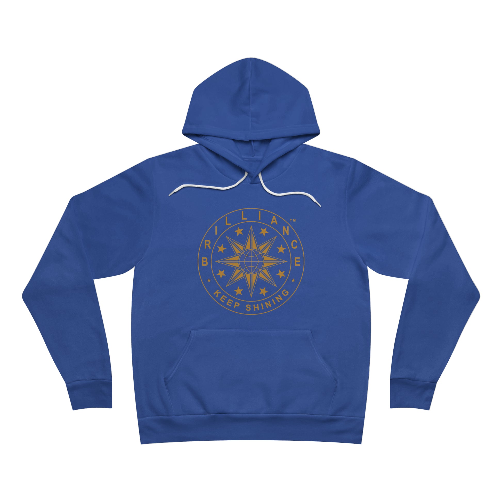 Brilliance Adult Fleece Pullover Hoodie Royal Blue Front
