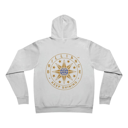 Brilliance Adult Fleece Pullover Hoodie White Back
