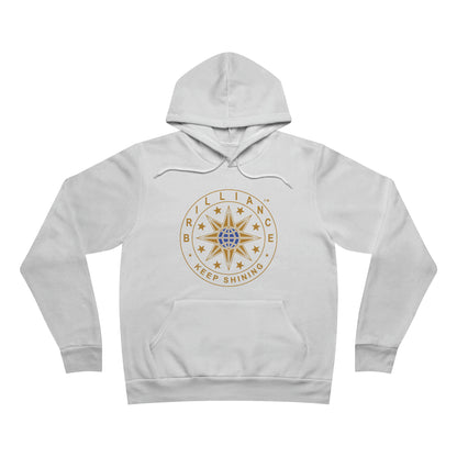 Brilliance Adult Fleece Pullover Hoodie White Front