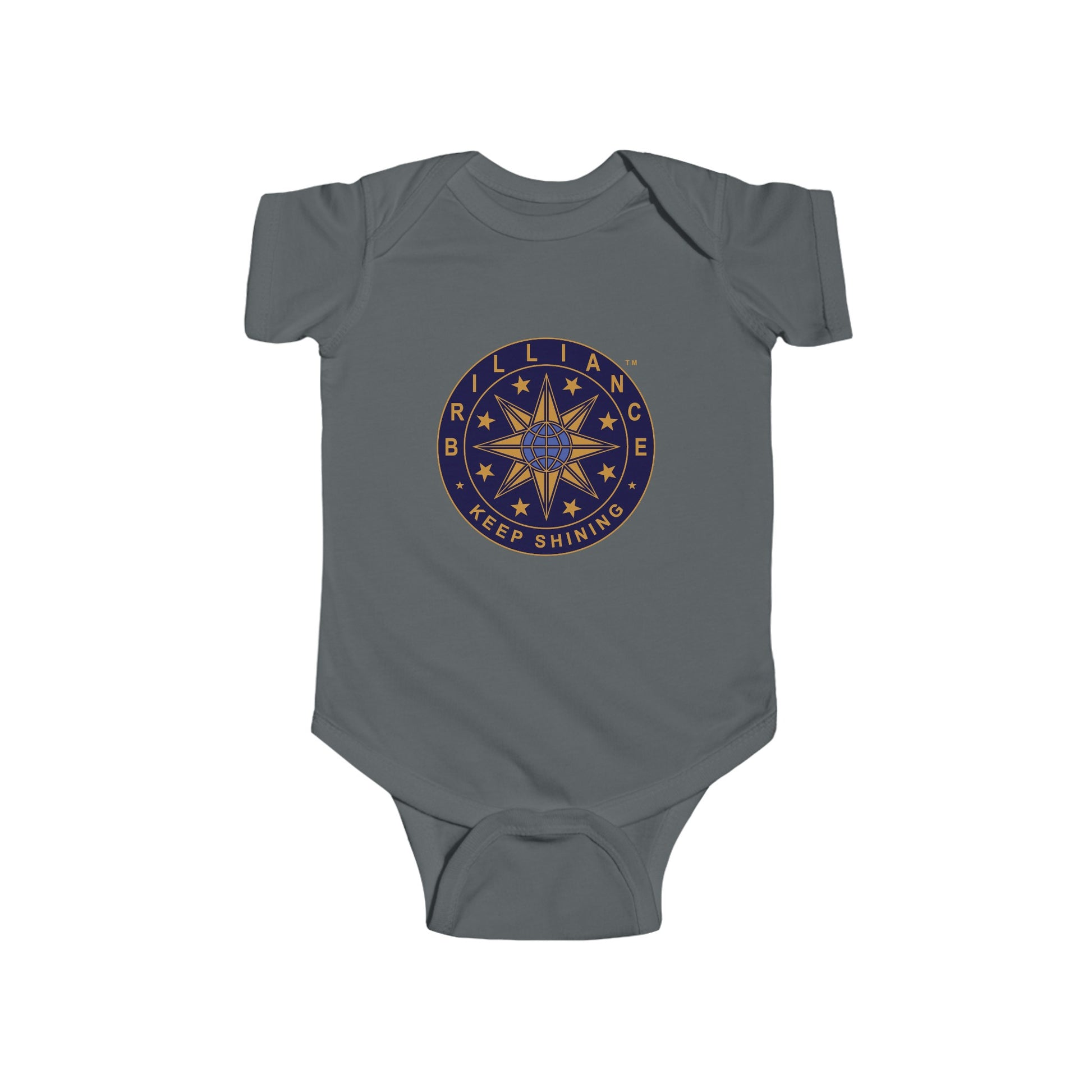 Brilliance Baby Bodysuit Charcoal