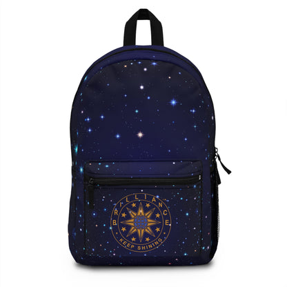 Brilliance Backpack w/ Starry Night Print and Logo Front View