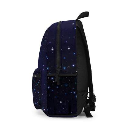 Brilliance Backpack w/ Starry Night Print and Logo Side View