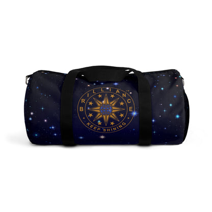Brilliance Duffel Bag with Starry Night  Print and Logo Side View