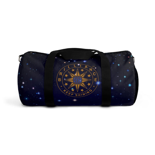 Brilliance Duffel Bag with Starry Night  Print and Logo Side View