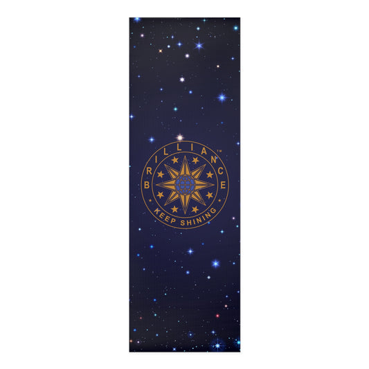 Brilliance Foam Yoga Mat with Starry Night Print and Logo no Model