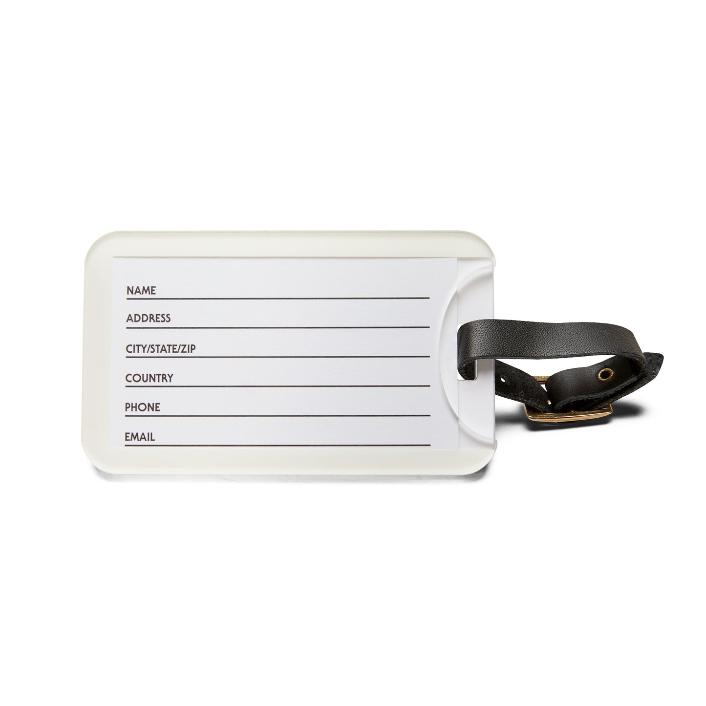 Brilliance Luggage Tag with Starry Night Print and Logo Back Side 