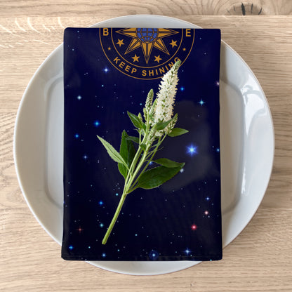 Brilliance Napkins with Starry Night Print and Logo Fold