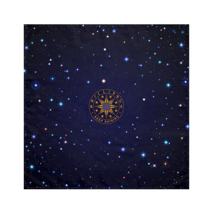 Brilliance Napkins with Starry Night Print and Logo Front Side