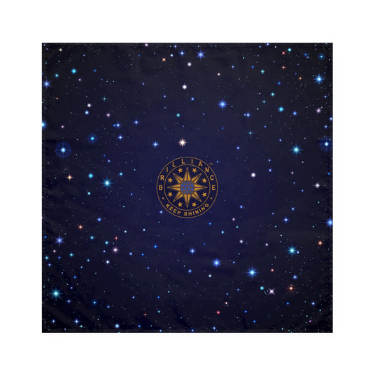 Brilliance Napkins with Starry Night Print and Logo Front Side
