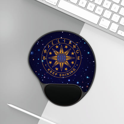 Brilliance Starry Night Print and Logo Mouse Pad with Wrist Rest 1