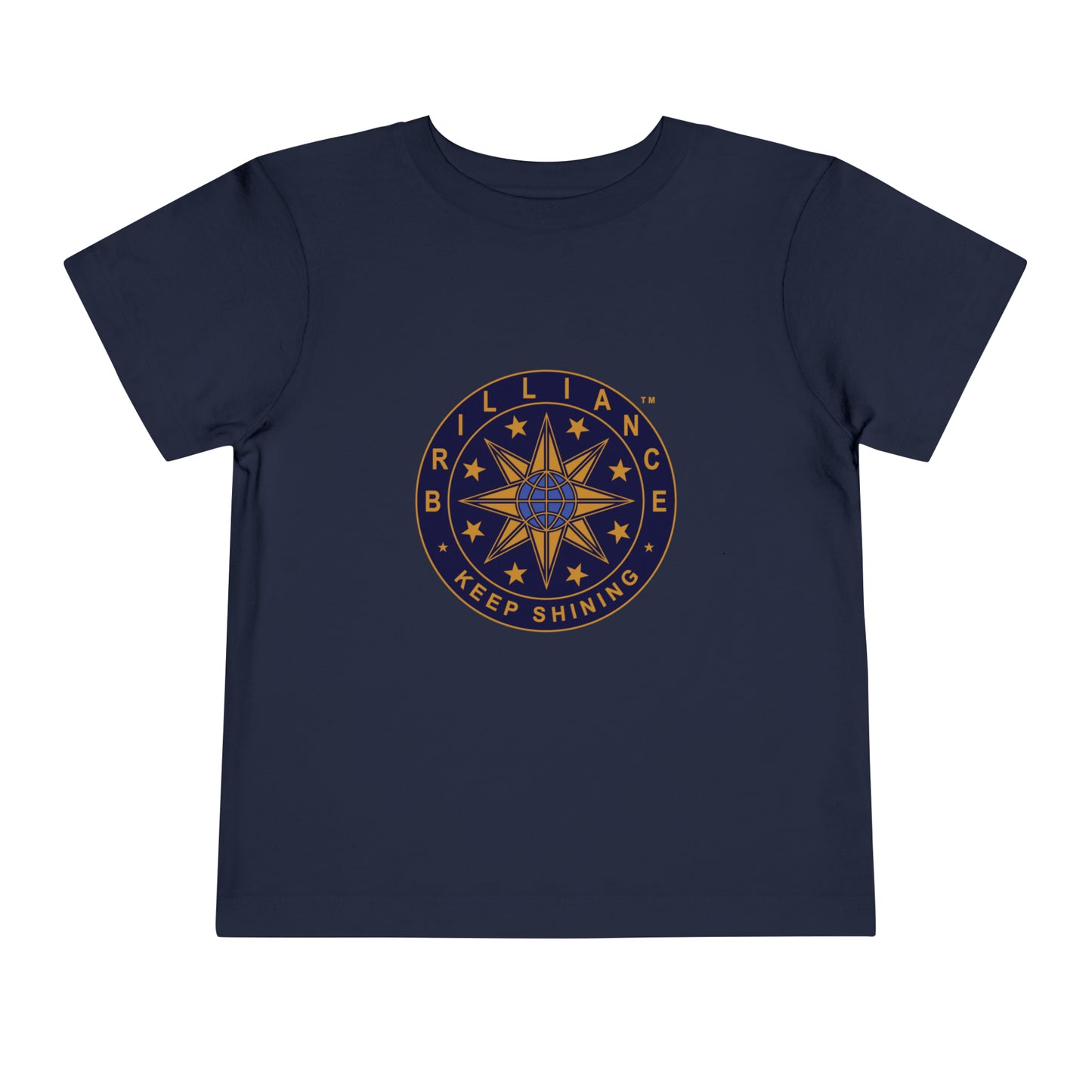 Brilliance Toddler T-Shirt Heather Navy Front