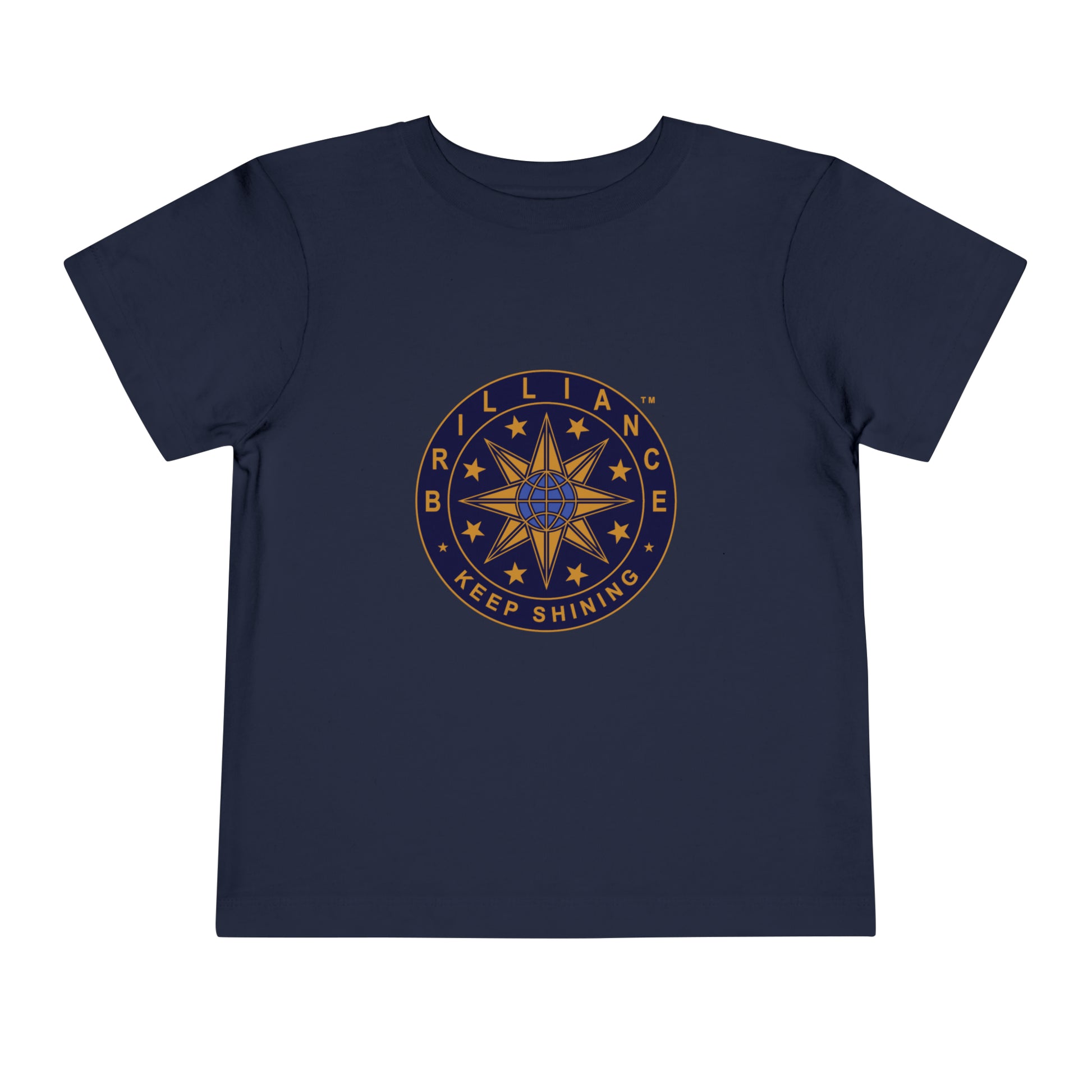 Brilliance Toddler T-Shirt Heather Navy Front
