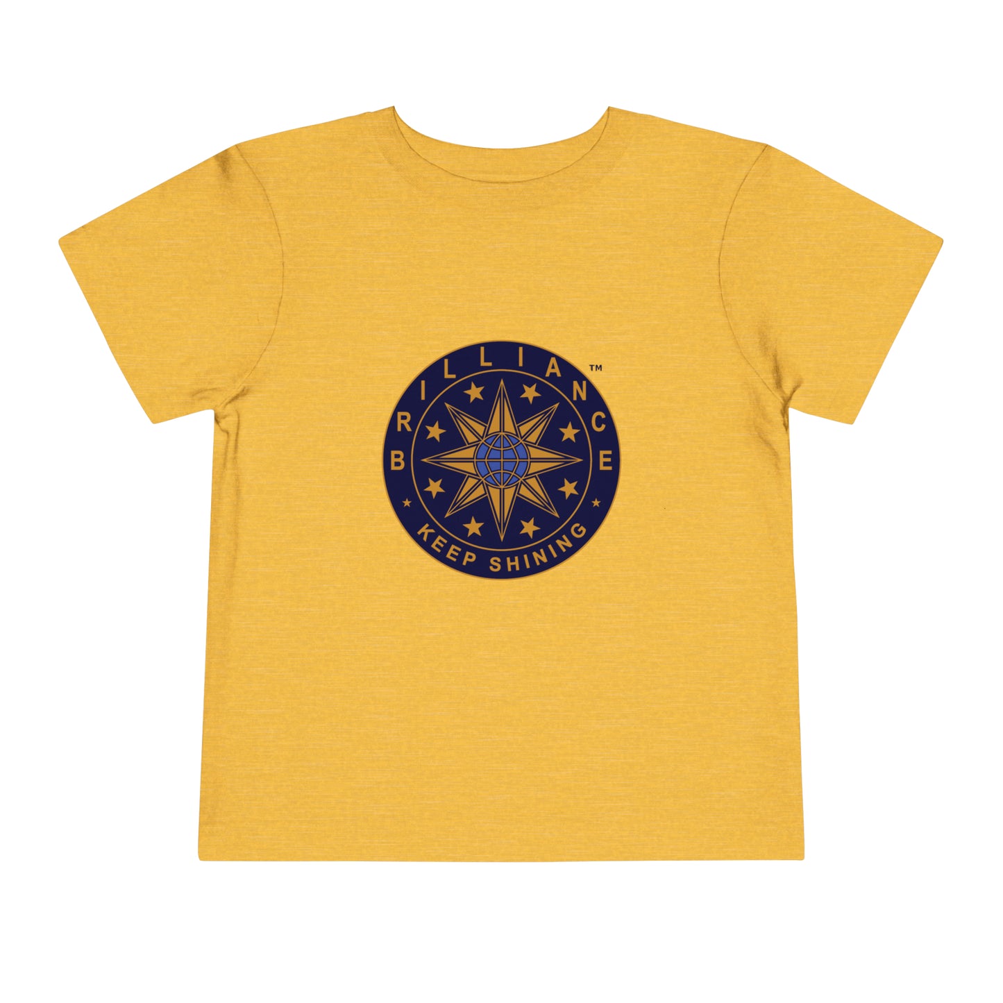 Brilliance Toddler T-Shirt Heather Yellow Gold Front